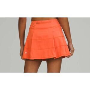Lululemon Pace Rival Mid-Rise Skirt 15" Length Warm Coral Size 4 Orange W8AACT